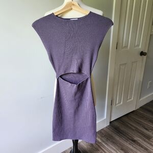 Aritzia Wilfred Free Cutout Knit Mini Dress Size XS